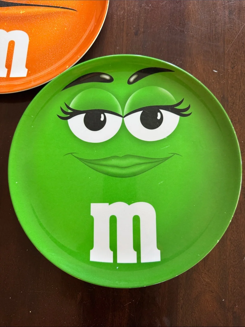 M&M's Character Big Face Melamine 10” Dinner Plates M & M world